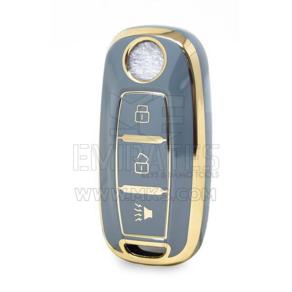 Nano – couvercle de haute qualité pour clé télécommande Venucia, 3 boutons, couleur grise, VNC-A11J