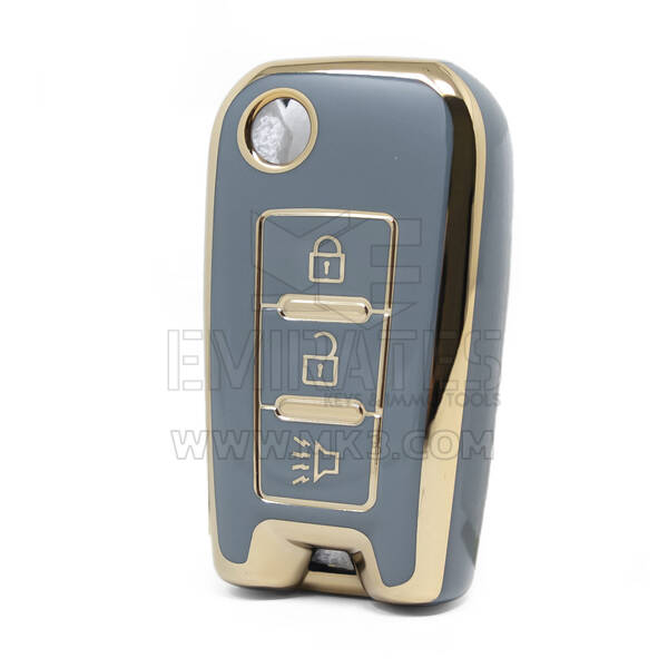 Nano – couvercle de haute qualité pour clé télécommande Venucia, 3 boutons, couleur grise, VNC-C11J