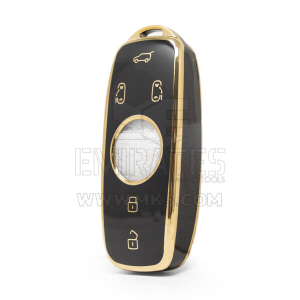 Nano – couvercle de haute qualité pour clé télécommande Roewe, 5 boutons, couleur noire, RW-C11J