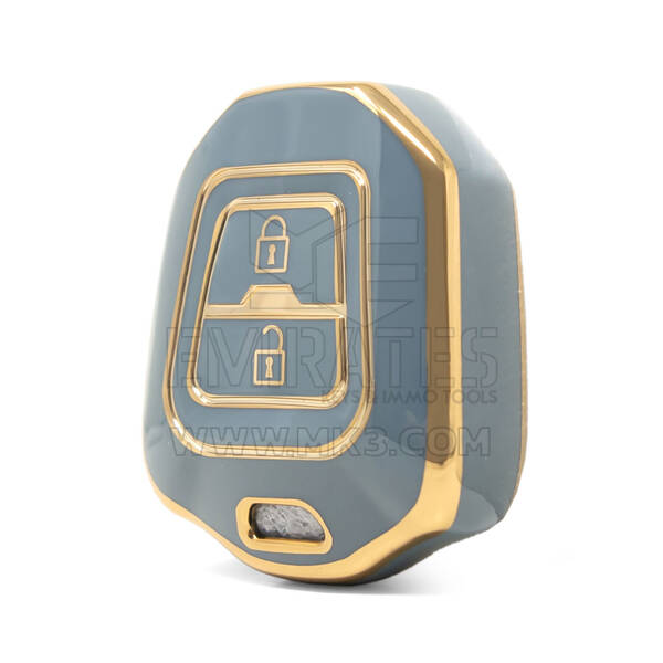 Nano High Quality Cover For Isuzu Remote Key 2 Buttons Gray Color ISZ-C11J