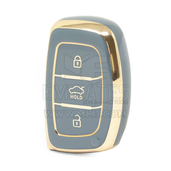 Cover Nano di alta qualità per chiave remota Hyundai Tucson Smart 3 pulsanti colore grigio HY-A11J3B