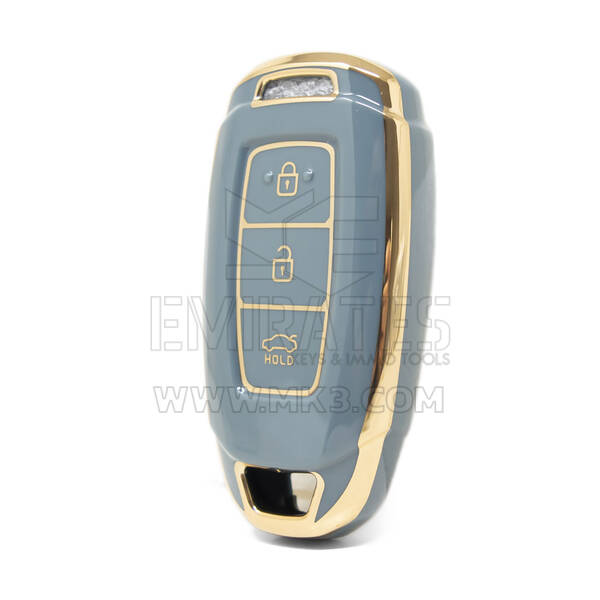 Cover Nano di alta qualità per chiave remota Hyundai 3 pulsanti colore grigio HY-D11J3