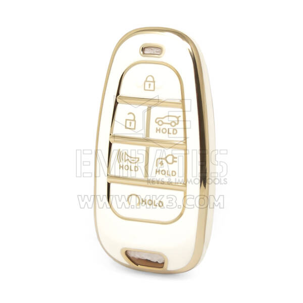 Cover Nano di alta qualità per chiave remota Hyundai 6 pulsanti colore bianco HY-H11J6B