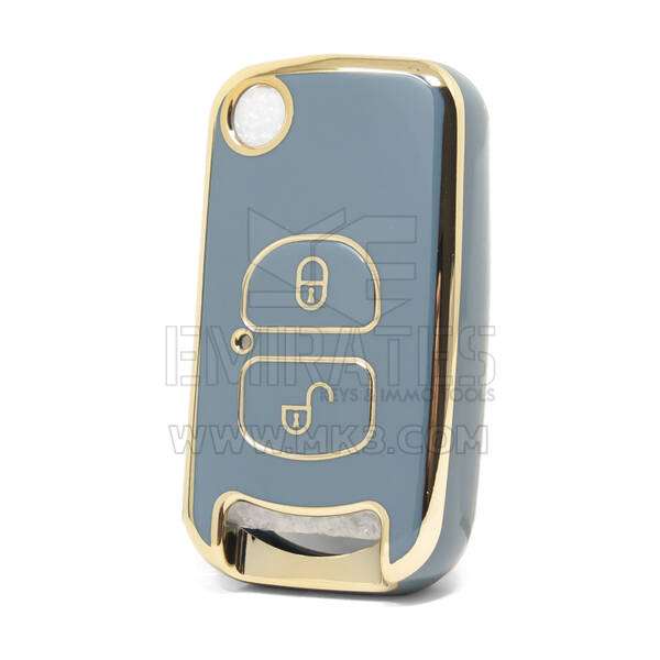 غطاء نانو عالي الجودة لمفتاح ريموت فاو 2 زرير لون رمادي FAW-A11J