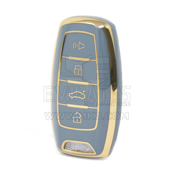 غطاء نانو عالي الجودة لمفتاح ريموت الحائط العظيم 4 ازرار لون رمادي GW-B11J4