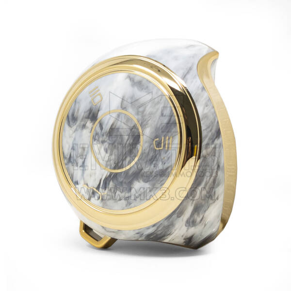 غطاء نانو رخام عالي الجودة لمفتاح ريموت نيتا 3 ازرار لون ابيض NT-A12J