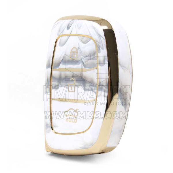 Cover in marmo Nano di alta qualità per chiave remota Hyundai 3 pulsanti colore bianco HY-A12J3A