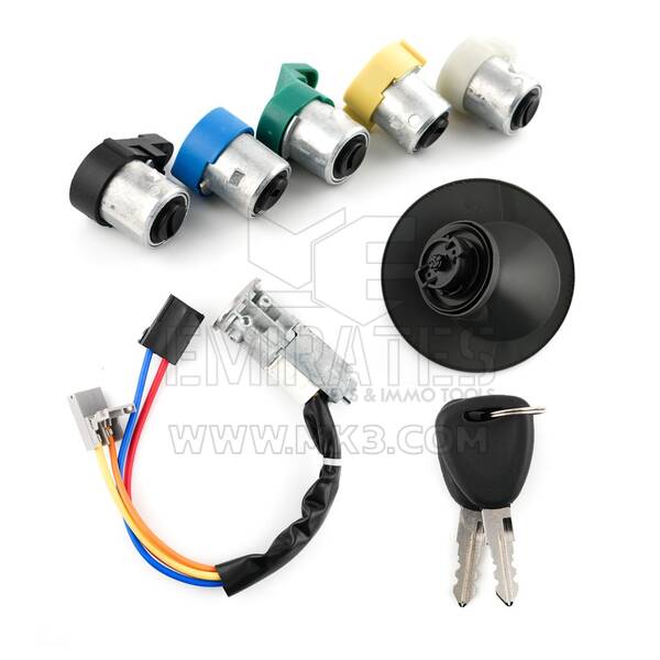 Renault Kangoo Set di serrature a 4 perni - 7701472590
