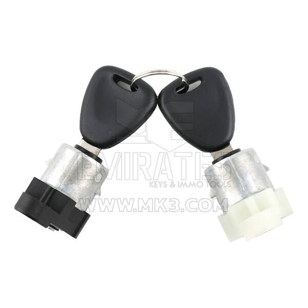 Serratura porta Renault Kangoo - Bianco e nero