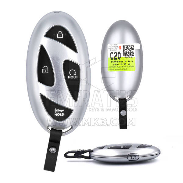 Hyundai Kona 2024 Chiave telecomando intelligente originale 4+1 pulsanti 433 MHz 95440-BE510