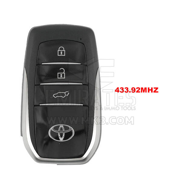 Toyota Land Cruiser GR 2022-2024 Chave Remota Inteligente Genuína 3 Botões 433,92 MHz 8990H-60411
