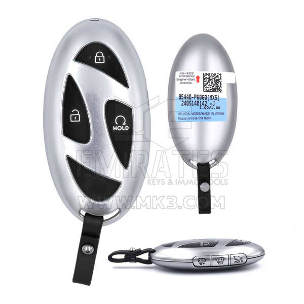 Chiave telecomando intelligente originale Hyundai Santa Fe 2024, 6 pulsanti, 433 MHz, 95440-P6060