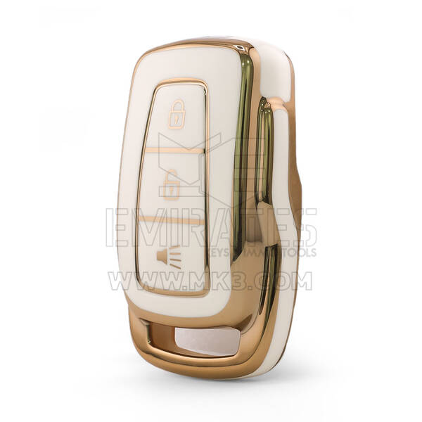 Nano High Quality Cover For Proton Remote Key 3 Button White Color PT-C11J