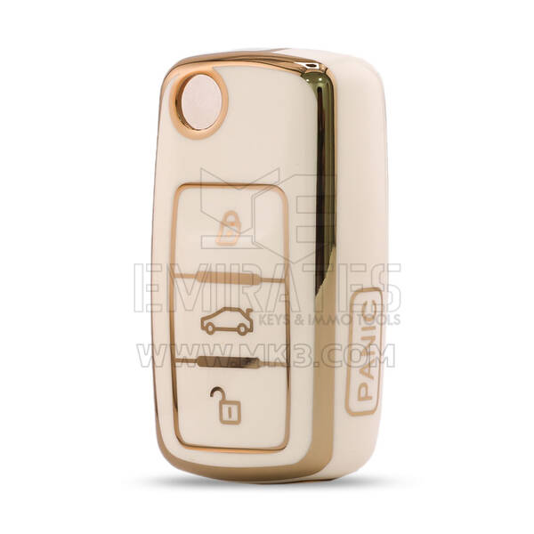 Nano High Quality Cover For Volkswagen Remote Key 4 Button White Color VW-A11J4