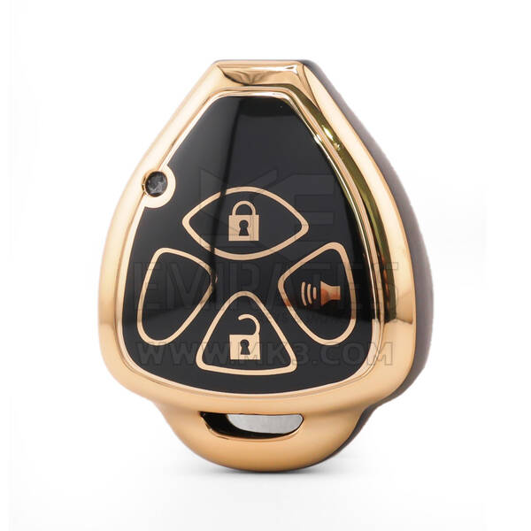 Nano High Quality Cover For Toyota Remote Key 3 Button Black Color TYT-K11J3A