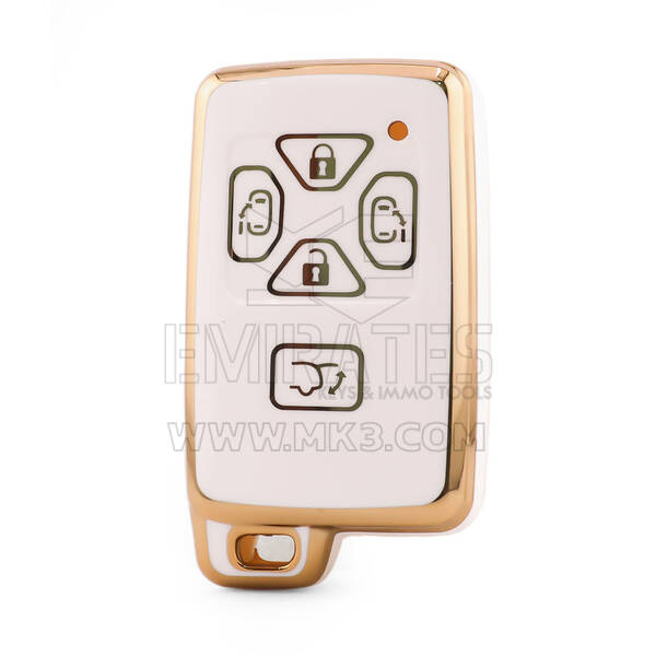 Nano High Quality Cover For Toyota Remote Key 5 Button White Color TYT-O11J5