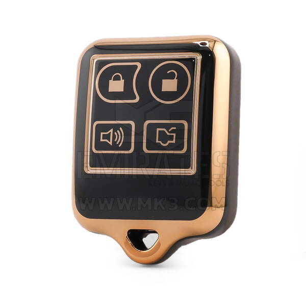 Nano Yüksek Kaliteli Kapak Ford Uzaktan Anahtar 4 Düğme Siyah Renk Ford-M11J4