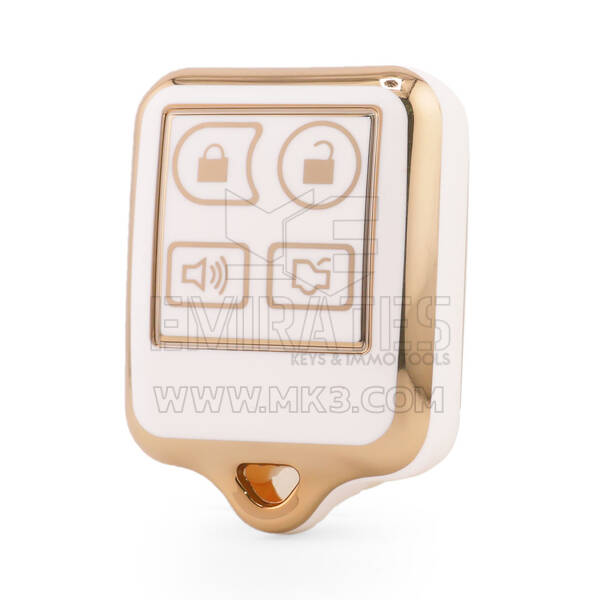Funda nano de alta calidad para llave remota Ford de 4 botones, color blanco Ford-M11J4