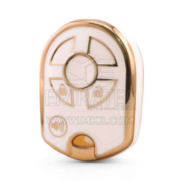 Nano Yüksek Kaliteli Kapak Ford Uzaktan Anahtar 3 Düğme Beyaz Renk Ford-K11J3