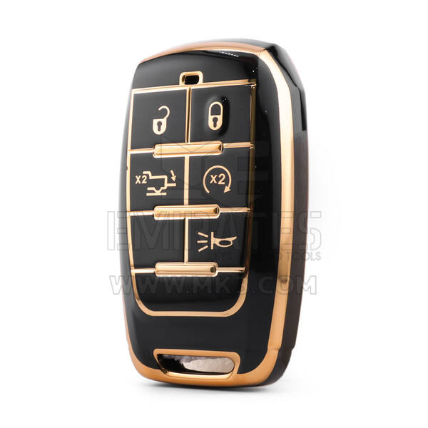 Nano High Quality Cover For Jeep Remote Key 5 Button Black Color Jeep-D11J5B