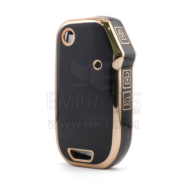 Housse Nano de haute qualité pour clé télécommande Kia 3 boutons couleur noire KIA-T11J3