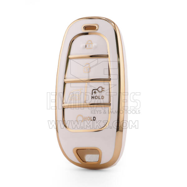Cover di alta qualità nano per chiave telecomando Hyundai 5 pulsanti colore bianco HY-H11J5B