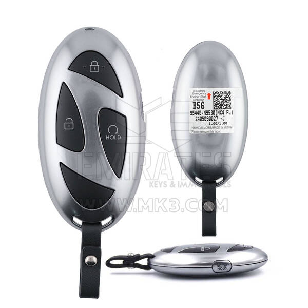 Chiave telecomando intelligente originale Hyundai Tucson 2025, 4 pulsanti, 433 MHz, 95440-N9530