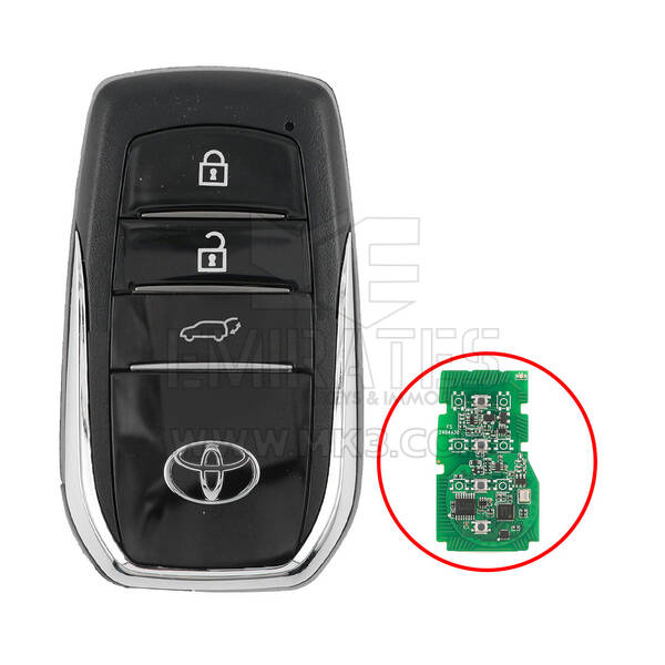 Toyota 2023 Smart Remote Key Shell 3 Buttons Chrome Sides BA Type
