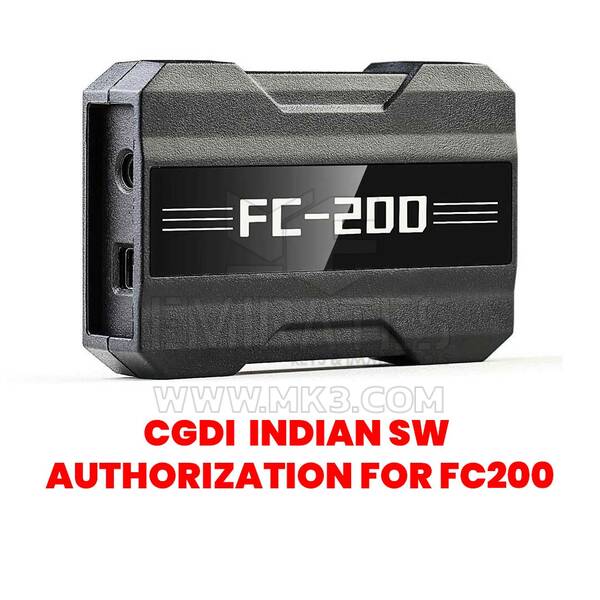CGDI Indian SW Authorization for FC200 ( A1000006 - A1000010 - A100000C )