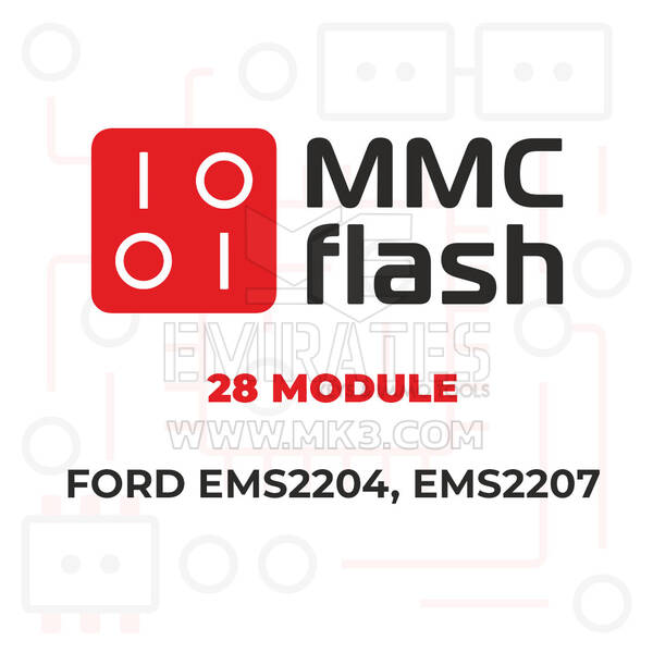 MMCFlash - 28 Modül, Ford EMS2204, EMS2207
