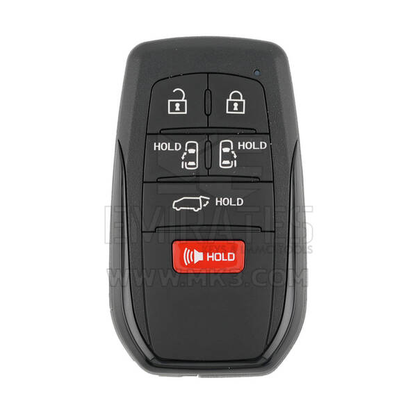 Toyota Sienna 2021 Chave Remota Inteligente 5+1 Botões 312,11/314,35 MHz 8990H-08010 / 8990H-08011 / 8990H-08012