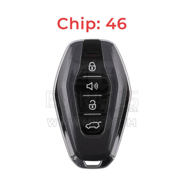 Jetour Original Smart Remote Key 3+1 Buttons 433MHz 46 Chip Black Color