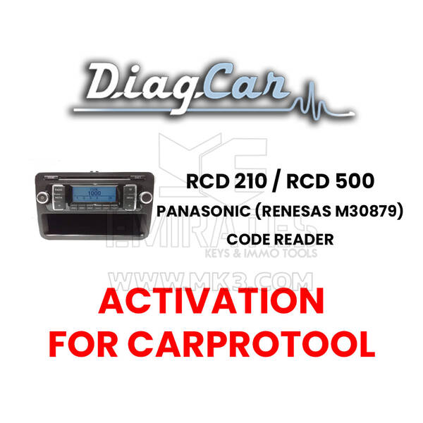 Leitor de código DiagCar RCD 210 / RCD 500 Panasonic (Renesas M30879)
