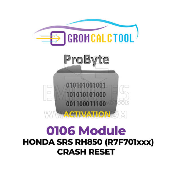 GromCalcTool 0106 Module Honda SRS RH850 (R7F701xxx) Crash Reset