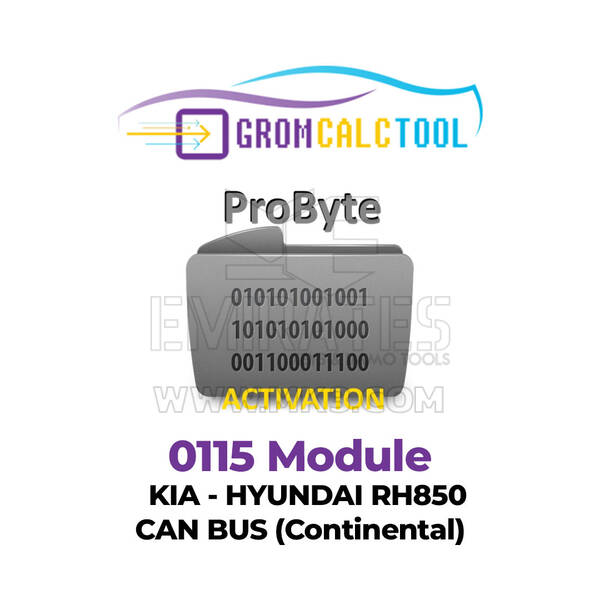 GromCalcTool 0115 Modulo Kia - Hyundai RH850 CAN BUS (Continental)