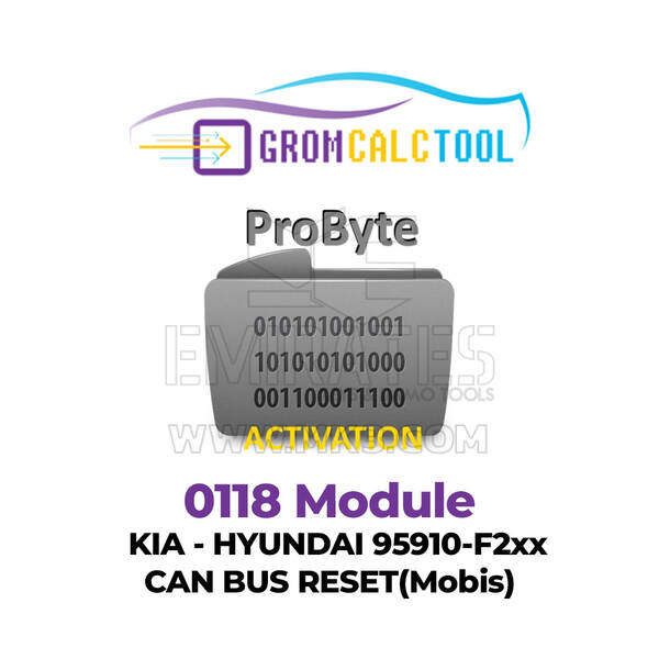 GromCalcTool 0118 Modulo Kia - Hyundai 95910-F2xx CAN BUS Reset (Mobis)