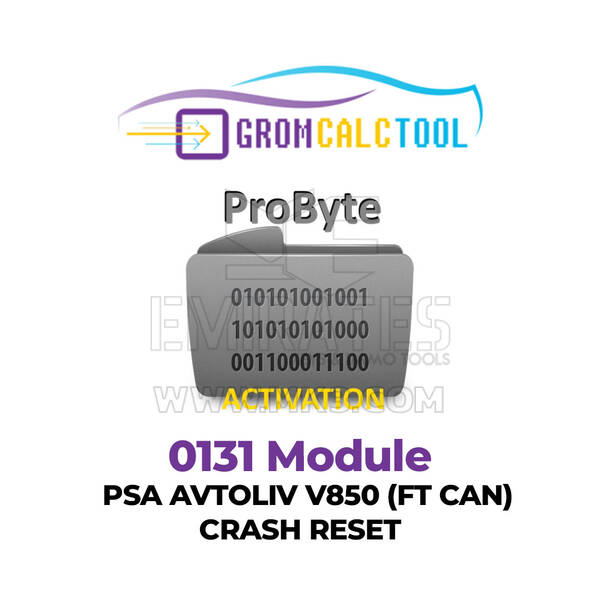 GromCalcTool 0131 Modulo PSA Avtoliv V850 (FT CAN) Ripristino Crash