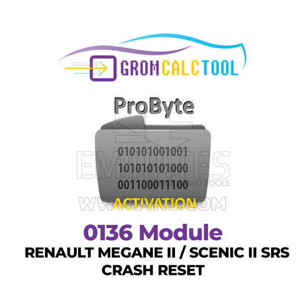 GromCalcTool 0136 Modulo Renault Megane II / Scenic II SRS Crash Reset
