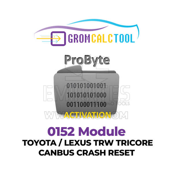 GromCalcTool 0152 Modulo TOYOTA / LEXUS TRW TRICORE CANBUS CRASH RESET
