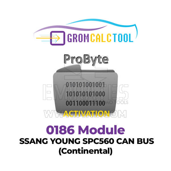 GromCalcTool 0186 Module SSANG YOUNG SPC560 CAN BUS (Continental)