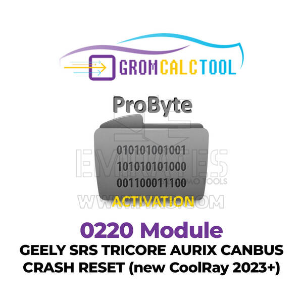GromCalcTool 0220 Module GEELY SRS TRICORE AURIX CANBUS CRASH RESET (New CoolRay 2023+)