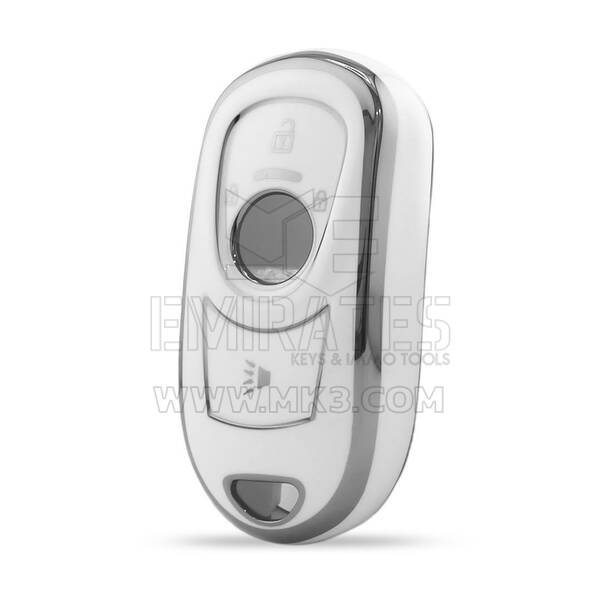 Nano High Quality Cover For Buick Remote Key 4 Button White Color Silver Frame BK-A11Y4B