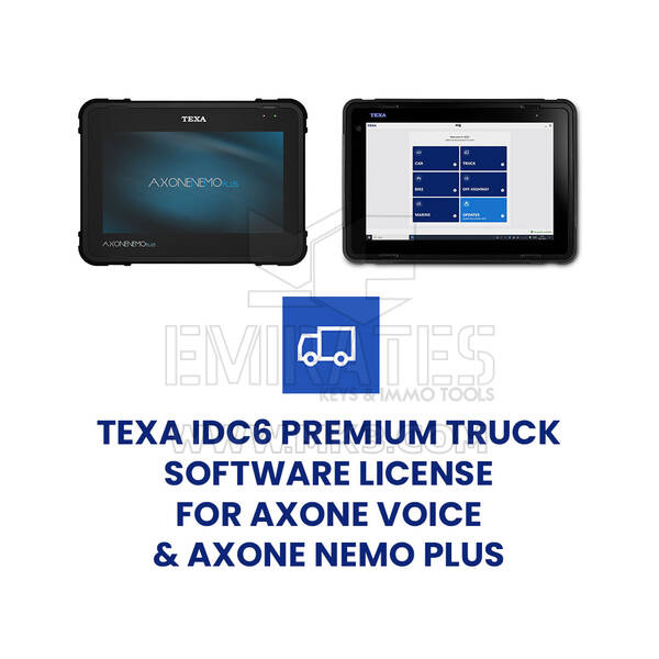 Licencia de software para camiones Texa IDC6 Premium para AXONE VOICE y AXONE NEMO PLUS (P2402000000000)