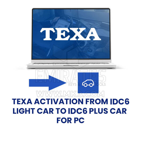 Texa Activation from IDC6 LIGHT CAR TO IDC6 PLUS CAR Upgrade For PC (J2120000300000)