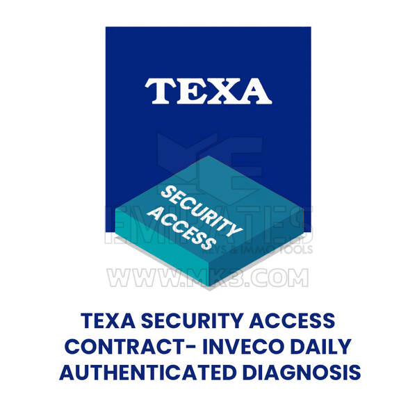 TEXA SECURITY ACCESS CONTRACT - INVECO DAILY AUTHENTICATED DIAGNOSIS - AGSASGWD