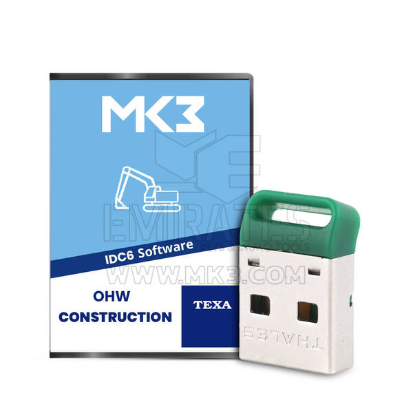 TEXA IDC6 PLUS OHW CONSTRUCTION Software license (INC HASP KEY) For PC (P230B000000000)