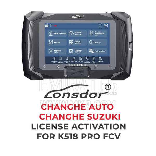 Lonsdor - Activación de licencia de CHANGHE AUTO / CHANGHE SUZUKI para K518 Pro FCV