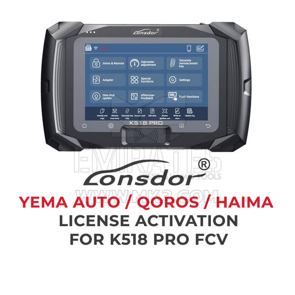 Lonsdor - YEMA AUTO / QOROS / HAIMA License activation For K518 Pro FCV