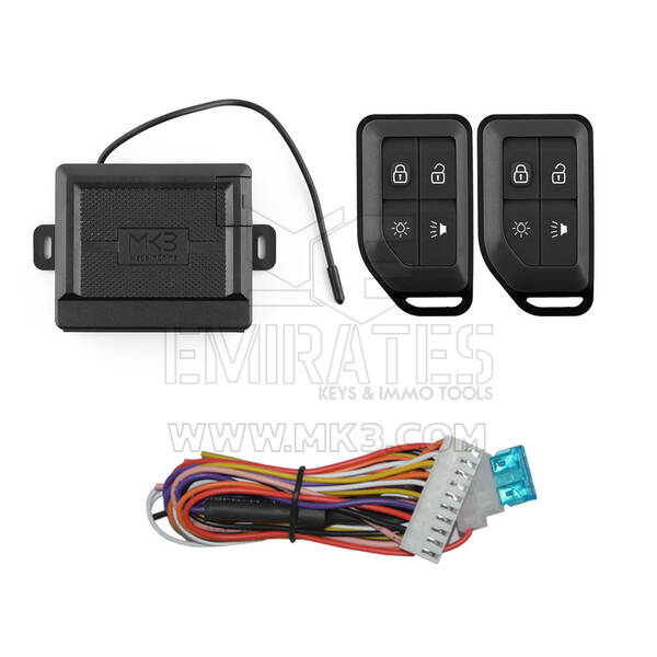 Keyless Entry System Volvo Truck 24 Volt 4 Buttons Black Color E706