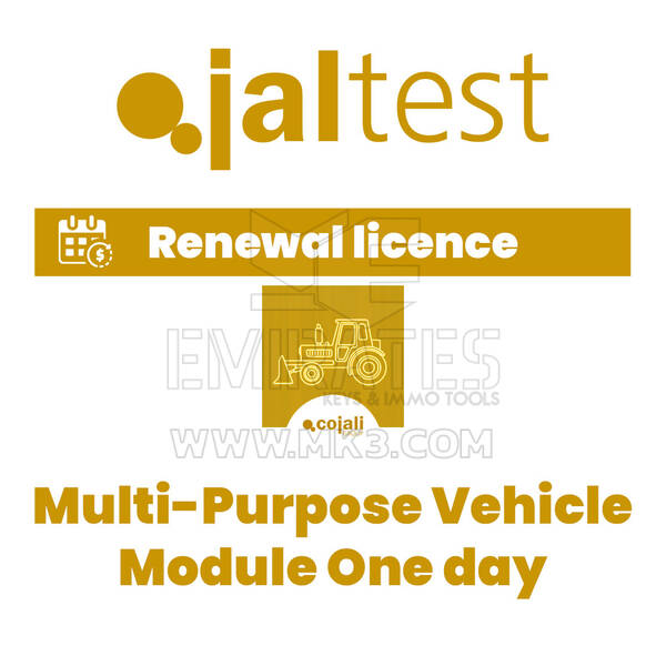 Jaltest 29095 Multi-Purpose Vehicle Module - Activation of licence of use - One day